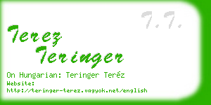 terez teringer business card